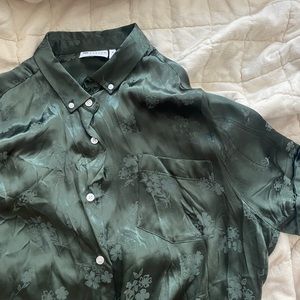 ASOS Silk Green Shirt
